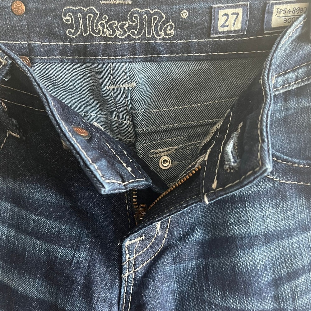 Miss Me Women's Embellish Pocket Flap Bootcut Jeans Size 27 Style JP5489B2 - Picture 7 of 13